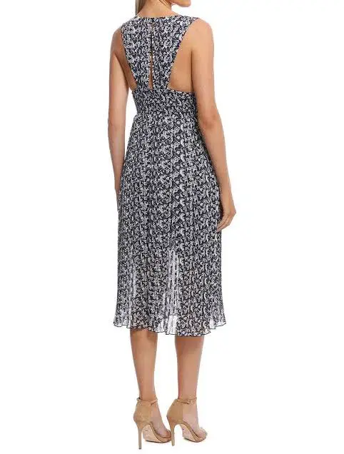 Misha Alexandria Midi Dress Print Size 8 - Image 2