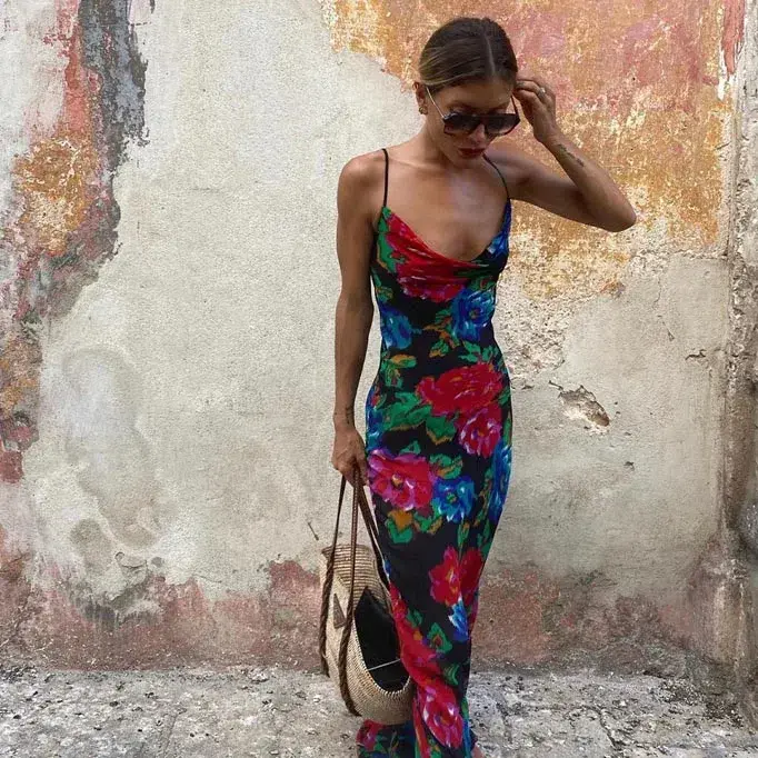 Rat & Boa Casablanca Maxi Dress Print Size M  - Image 1
