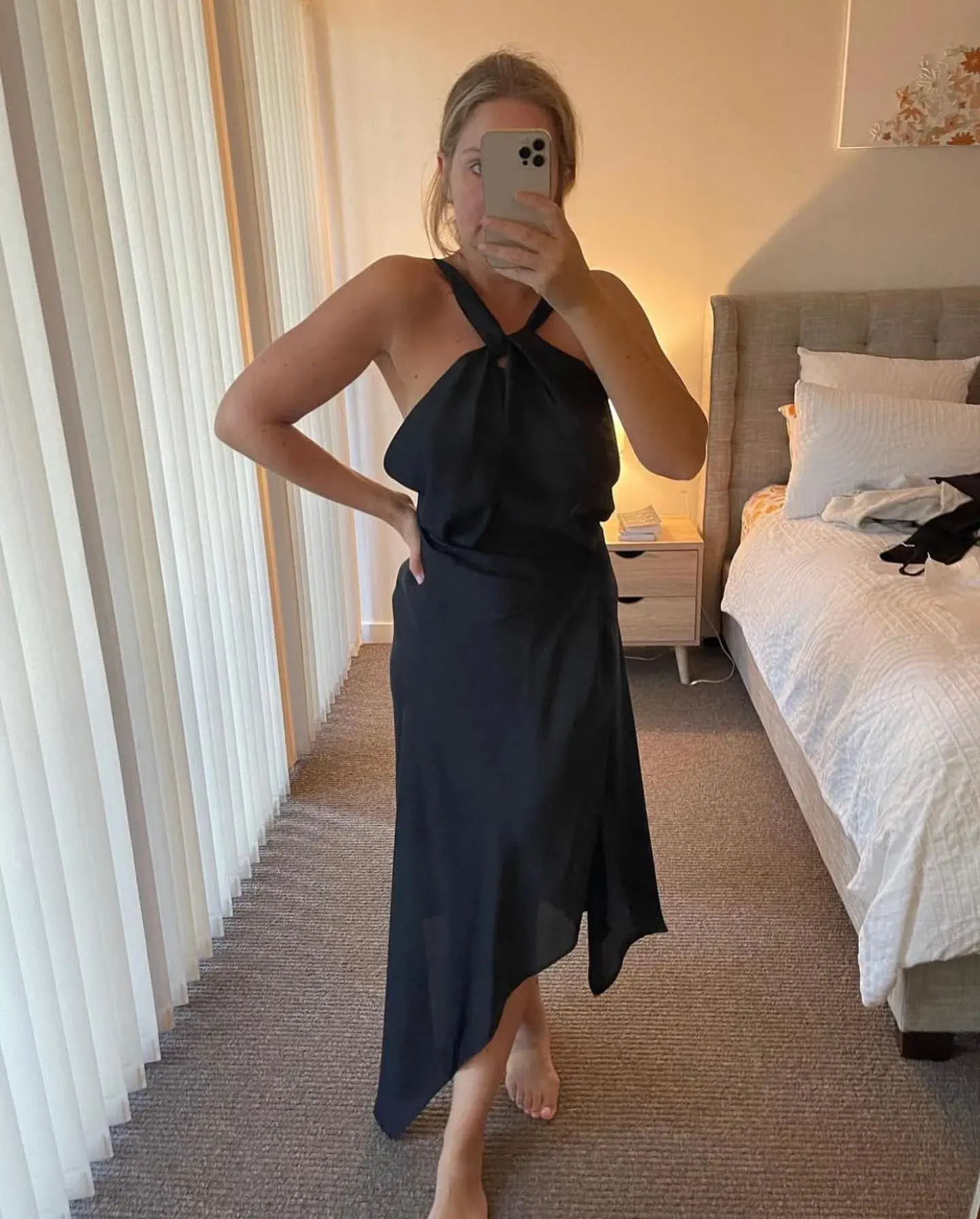 One Fell Swoop Audrey Dress Black Air Po Size 10 - Image 4