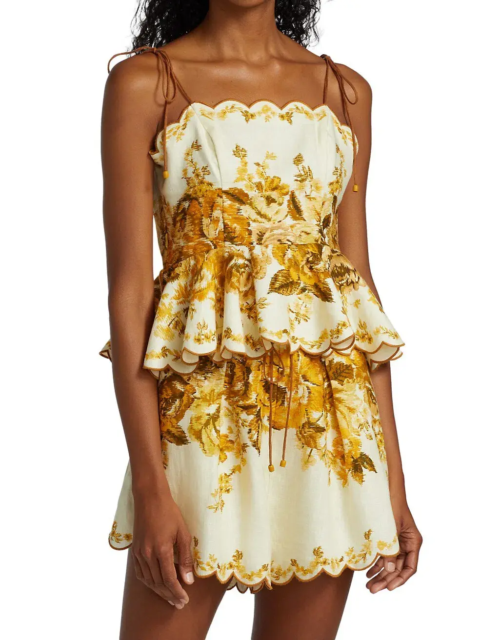 Zimmermann Aliane Scallop Top Floral Size 1/Au 10  - Image 2