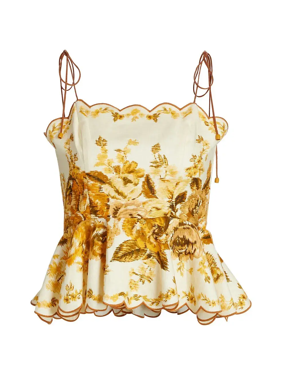 Zimmermann Aliane Scallop Top Floral Size 1/Au 10  - Image 3