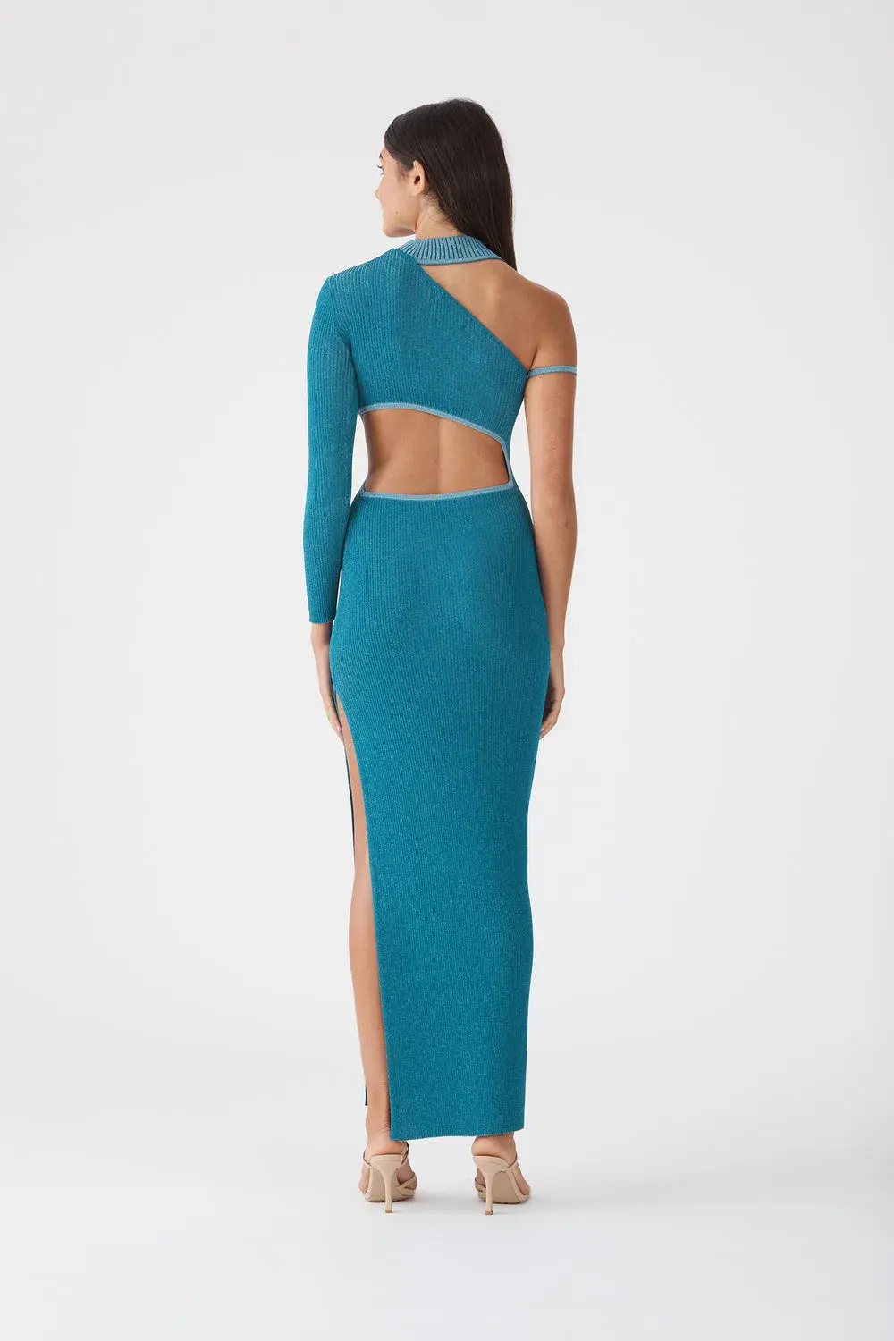 San Sloane Onix Metallic Knit Dress  - Image 3