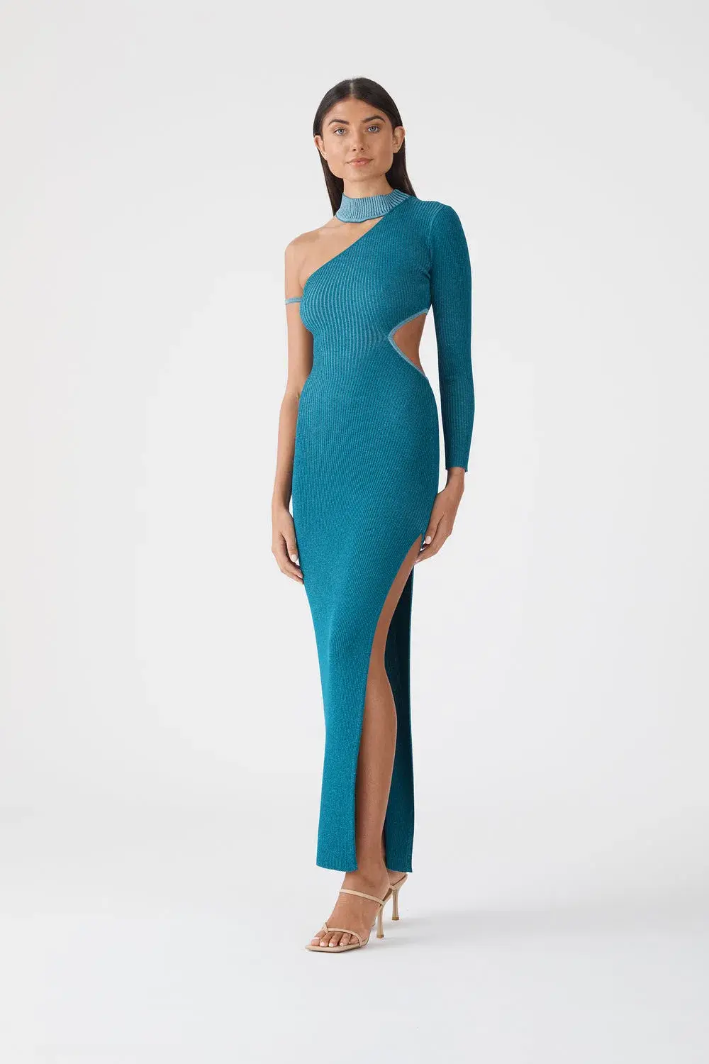 San Sloane Onix Metallic Knit Dress  - Image 2