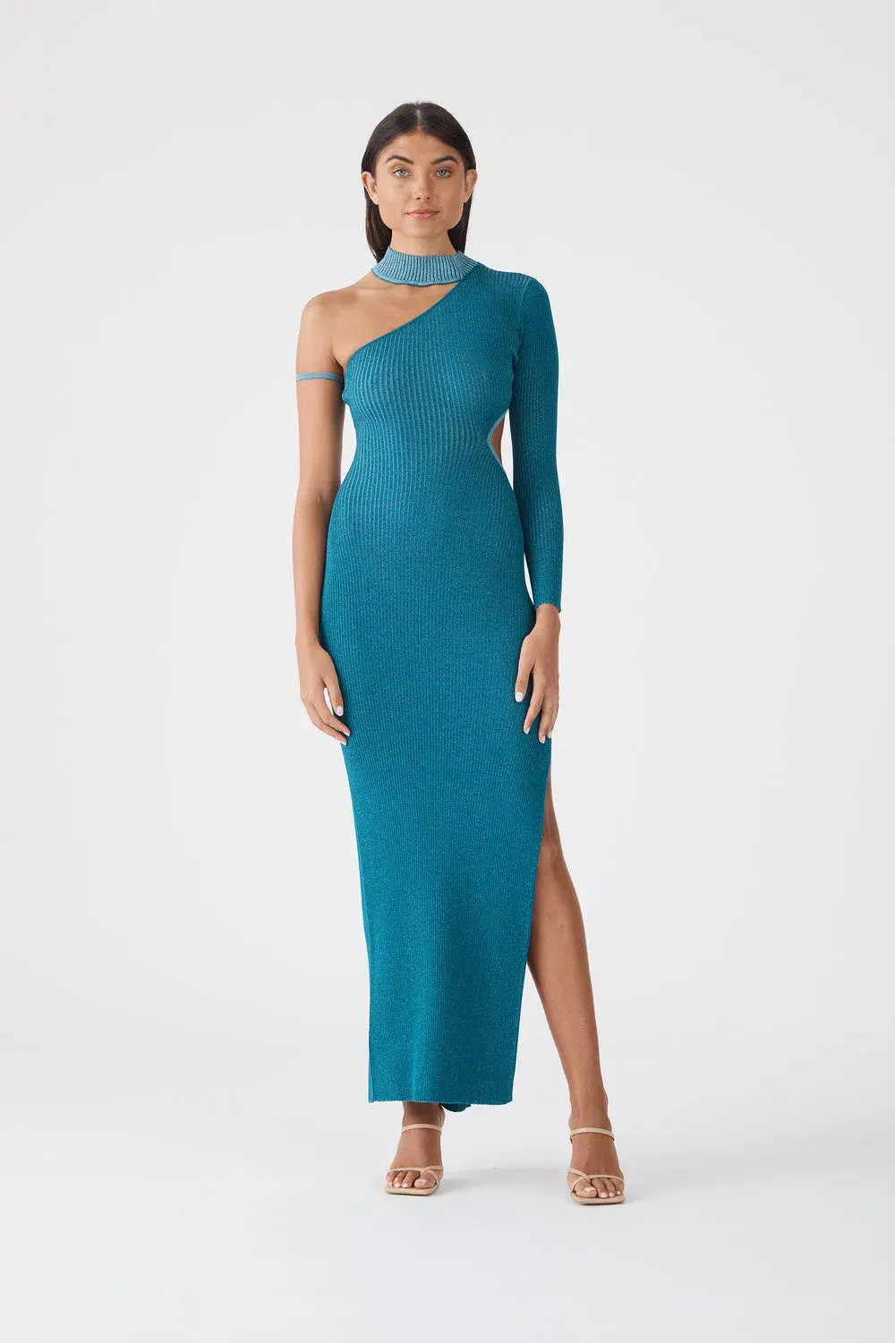 San Sloane Onix Metallic Knit Dress  - Image 1
