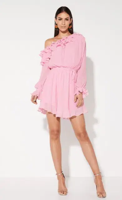 Mossman  A Slice of Heaven Mini Dress Pink Size 8 - Image 1
