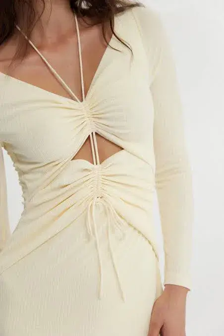 Significant Other Marie Dress Butter Yellow Size 6 - Image 2