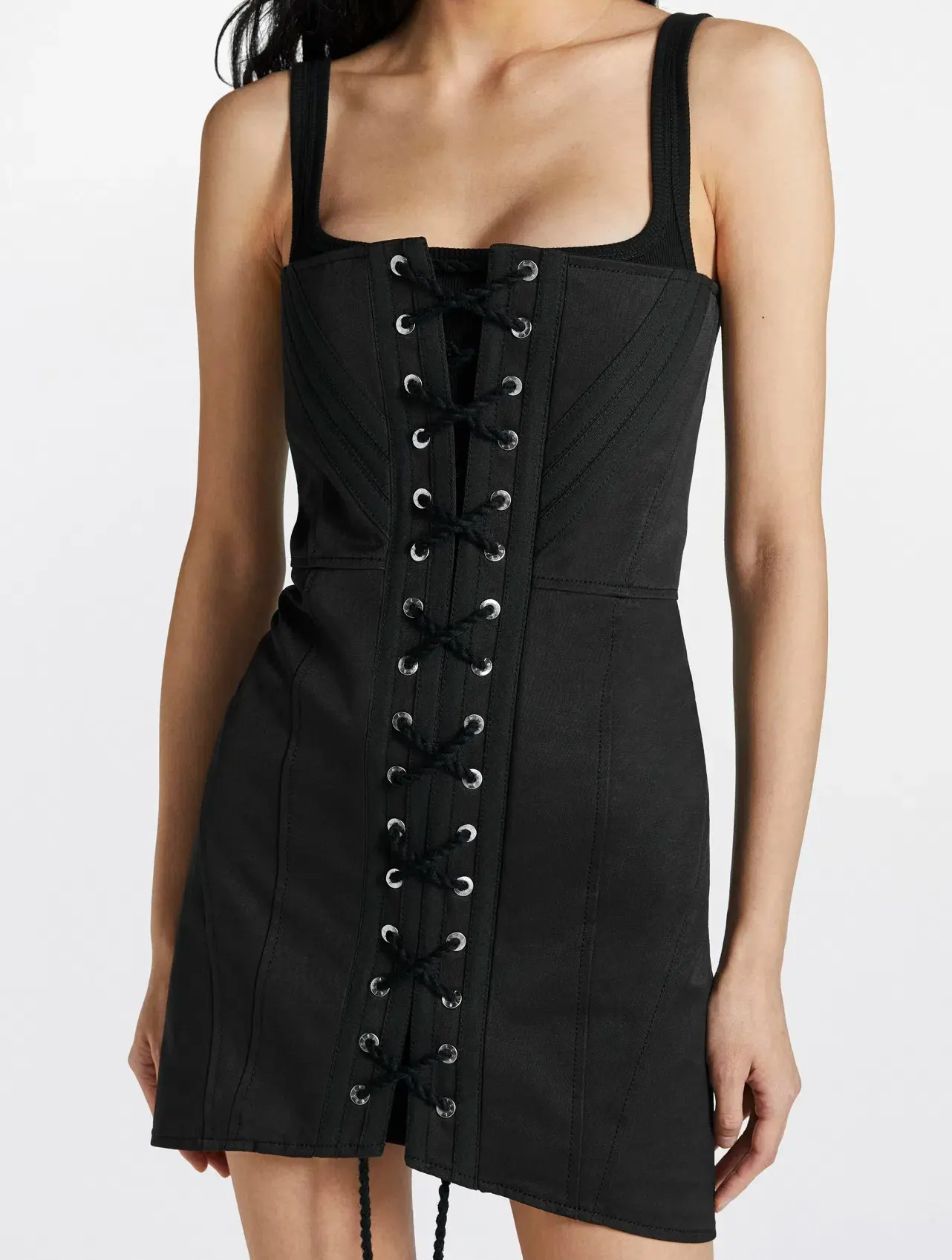Dion Lee Laced Utility Corset Dress Black Size 8 / S - Image 2