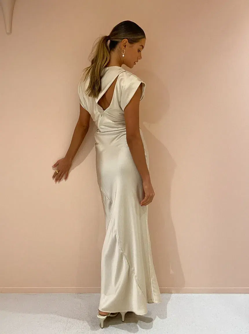 Camilla and Marc Elcar Dress in Champagne Size 8 - Image 3