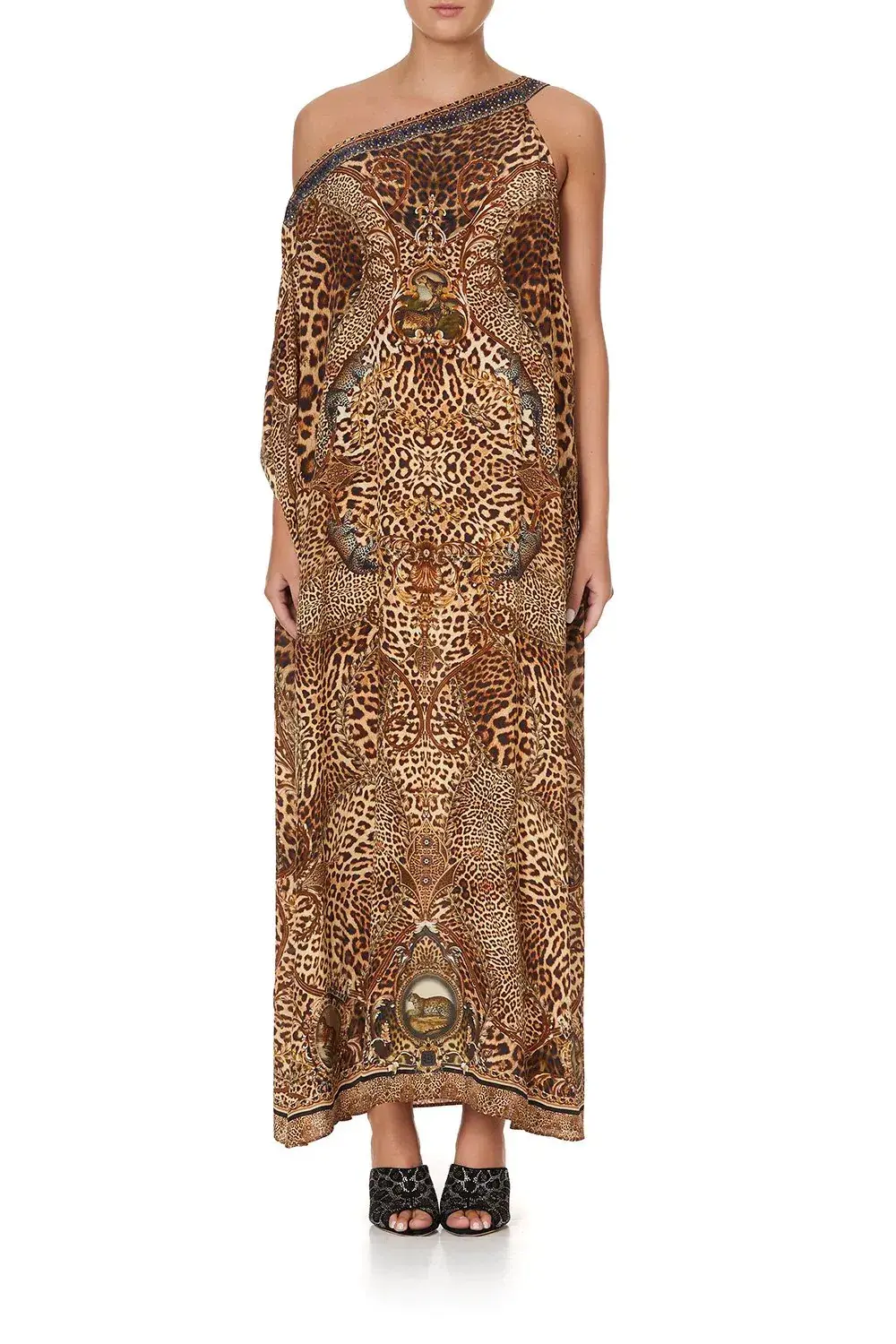 Camilla Lady Lodge One Shoulder Kaftan with Neckband Print Size 8/S-M - Image 1
