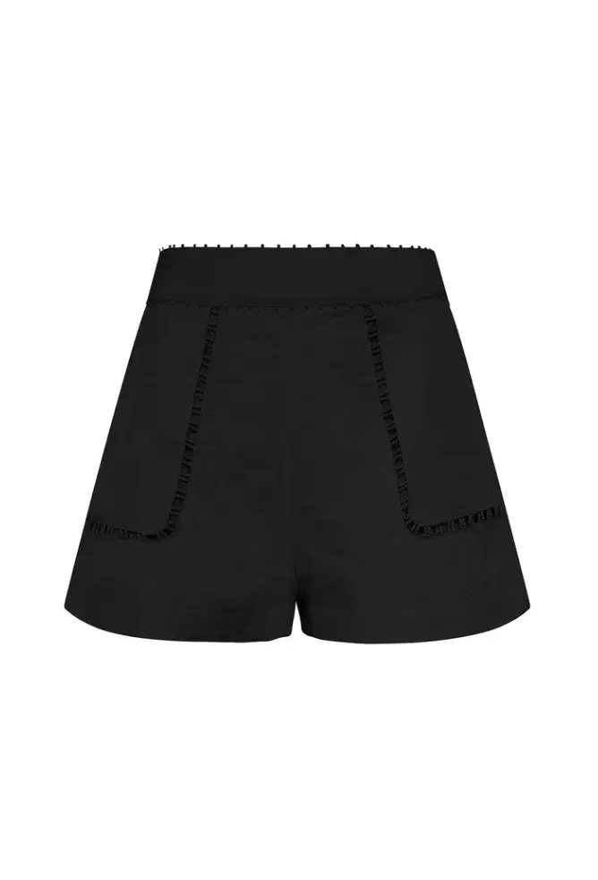 Aje Eugenie Top and Lucie Short Set Black Size 8 - Image 4