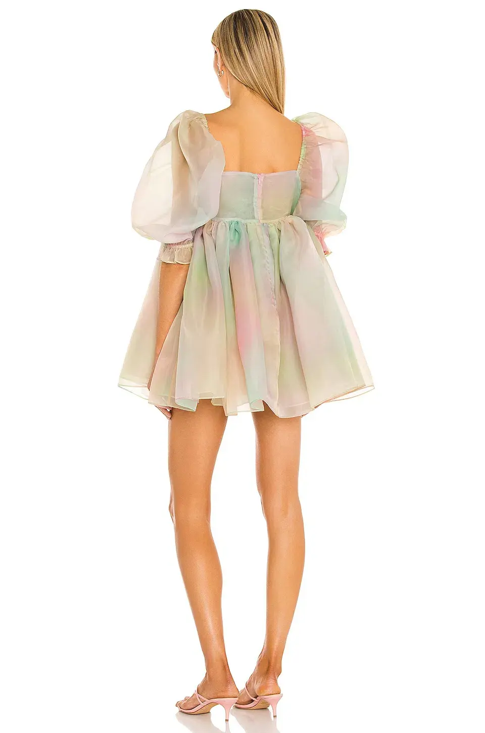 Selkie The Rainbow Puff Dress Print Size S/AU 8 - Image 3