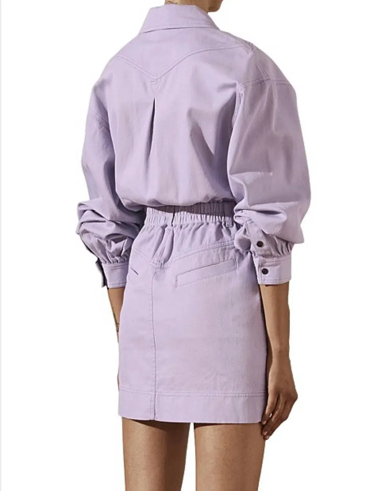 Shona Joy Chiara Utility Dress Lavender Size 6 - Image 3