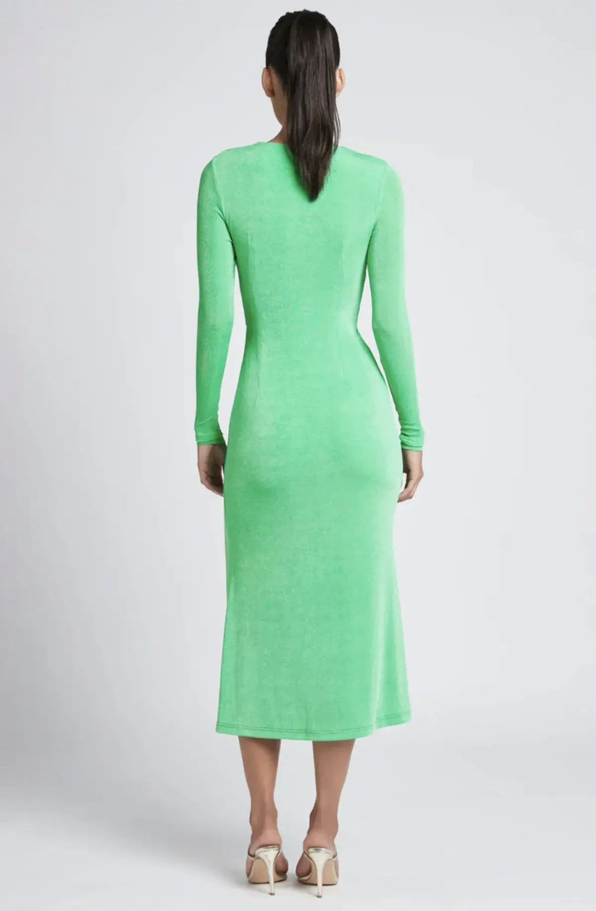 Sheike Free Spirit Midi Dress in Emerald Green Size 8 - Image 2