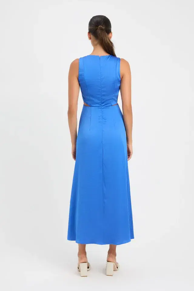 Kookai Milan Cut Out Dress Sapphire Size 36/AU 8 - Image 3