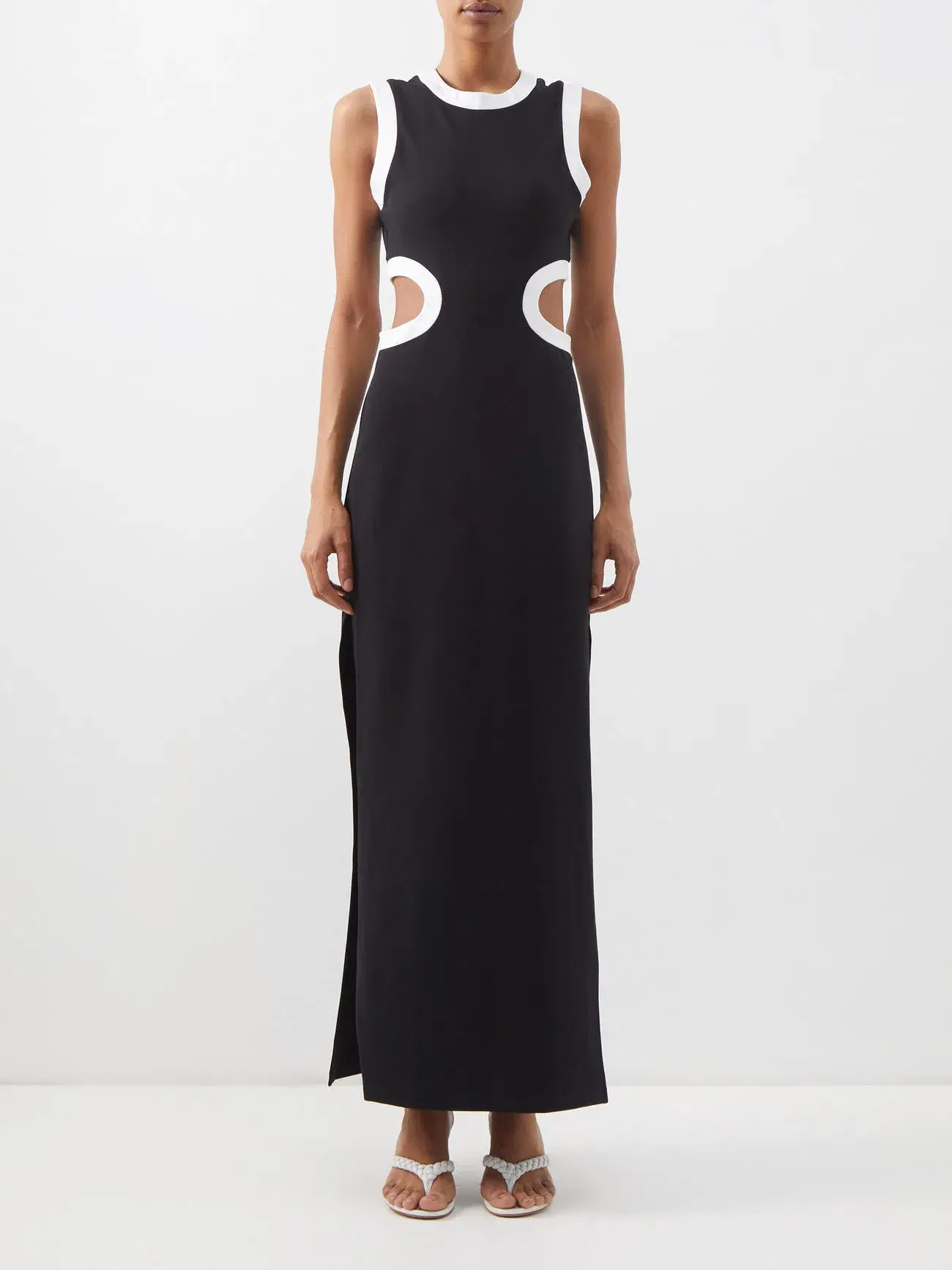 Staud Dolce Jersey Maxi Dress Black Size L - Image 1