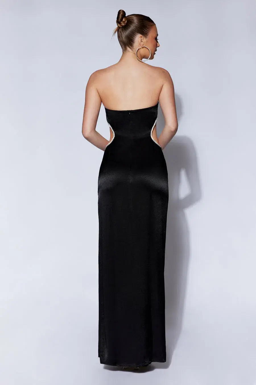 Meshki Lawry Diamante Cut Out Maxi Dress Black Size XXS / Au 4 - Image 2