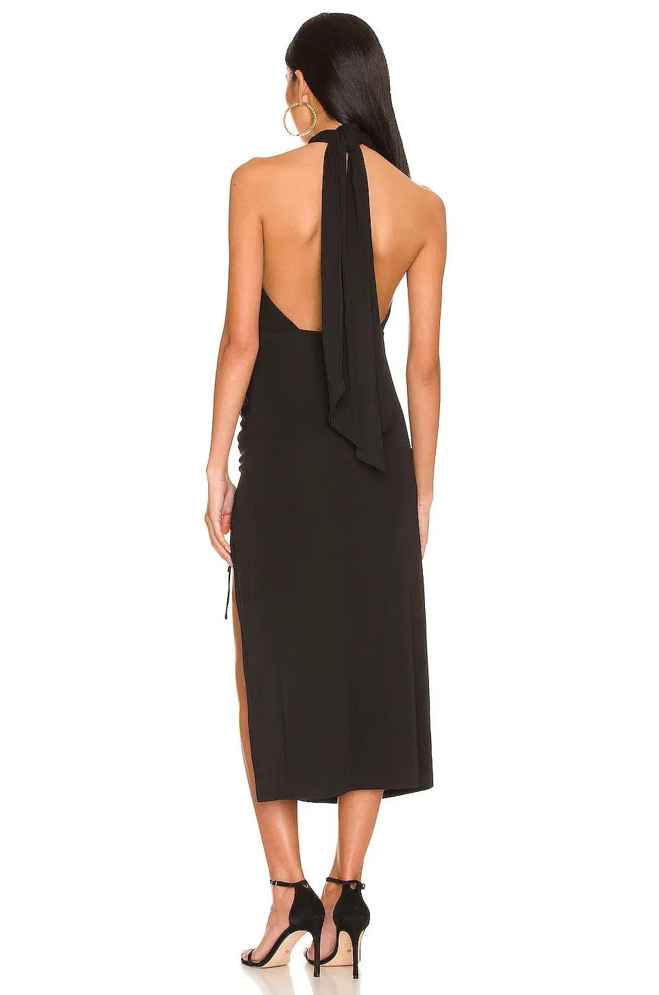 H:ours Kyra Cutout Midi Dress Black Size S - Image 2