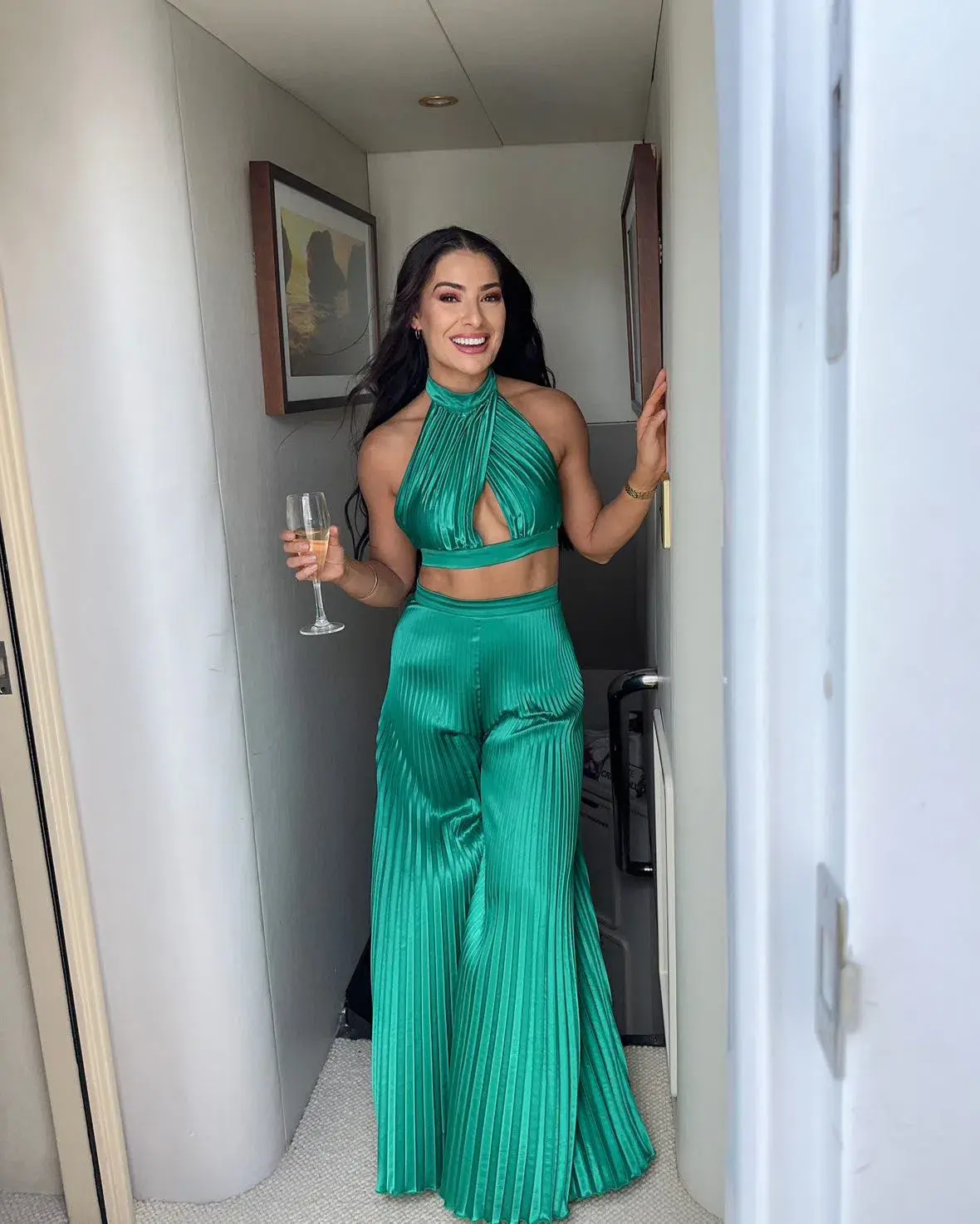 L’Idee Renaissance Top and Bisous Pants Set Green Size 8 / S - Image 2