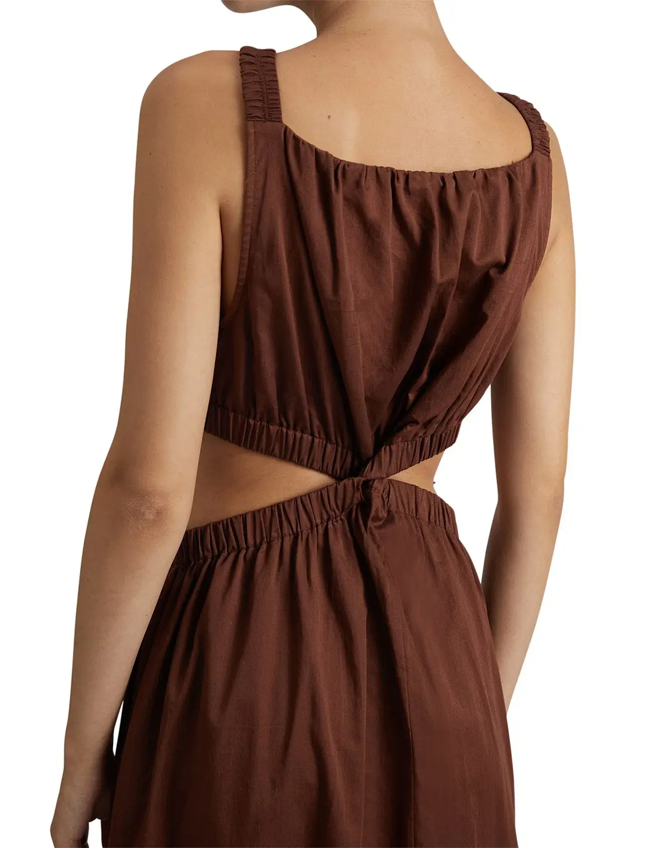 Camilla and Marc Coppola Maxi Dress in Cinnamon Chocolate Brown Size 8 - Image 5