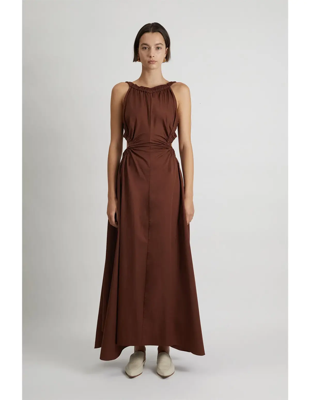 Camilla and Marc Coppola Maxi Dress in Cinnamon Chocolate Brown Size 8 - Image 1
