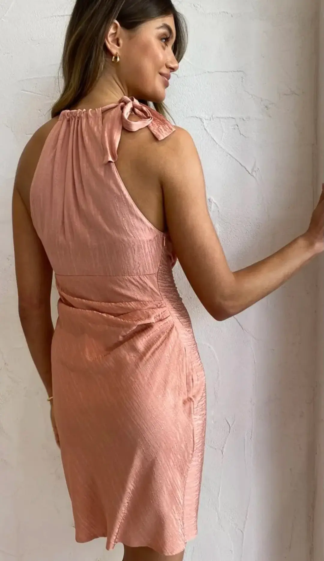 One Fell Swoop Orcale Mini Dress Pink Size 8 for rent on The Volte - main image