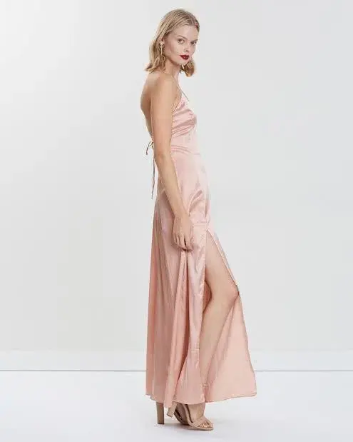 Hansen & Gretel Zen Silk Dress Blush Size 8 for rent on The Volte - main image