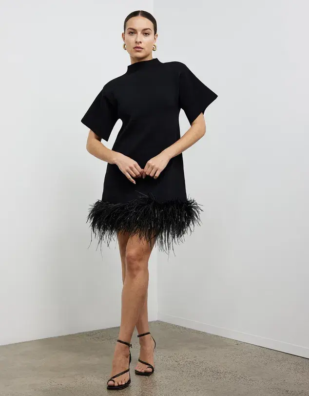Rachel Gilbert Rita Mini Dress Black Size M / AU 10 - Image 1