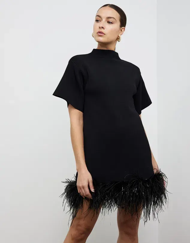 Rachel Gilbert Rita Mini Dress Black Size M / AU 10 - Image 3