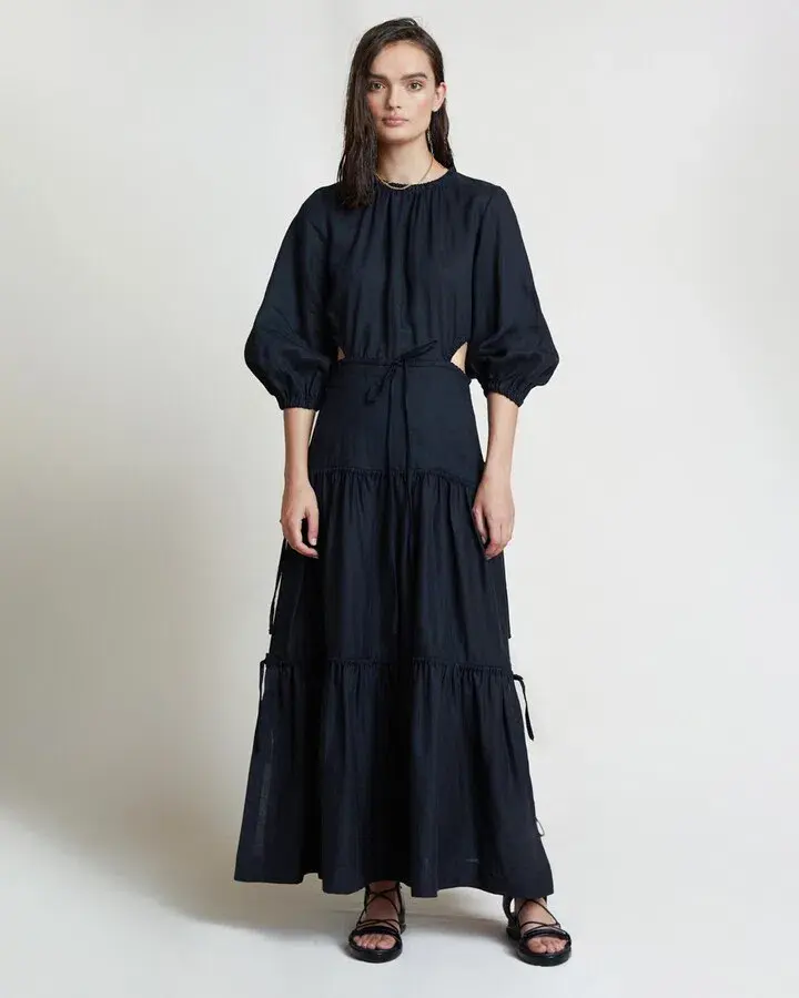 Bec & Bridge Arlington Maxi Dress Black Size 10 - Image 1