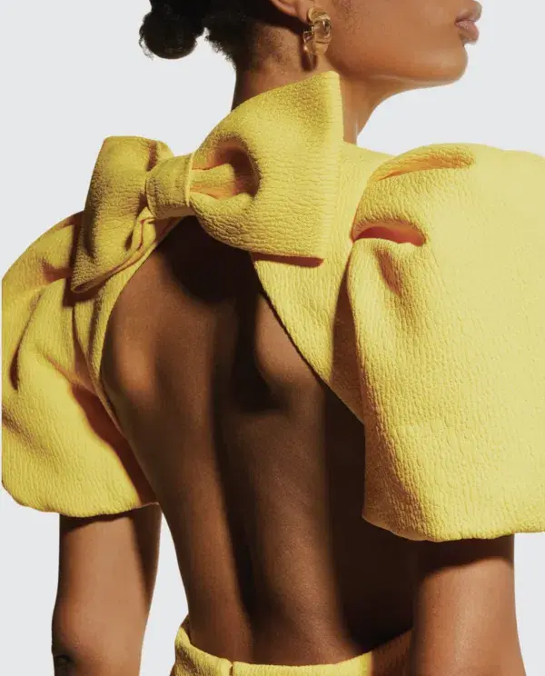 Rebecca Vallance Jaclyn Cut Out Mini Dress Yellow Size 8 - Image 2