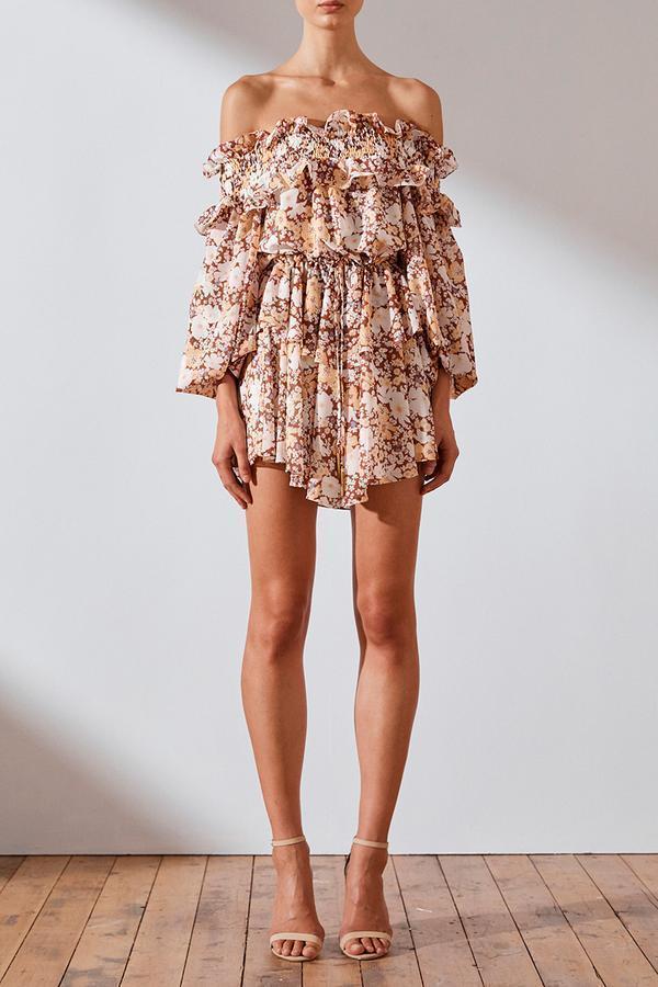 Shona Joy Dixie Ots Mini Dress Print Size 10 for rent on The Volte - main image