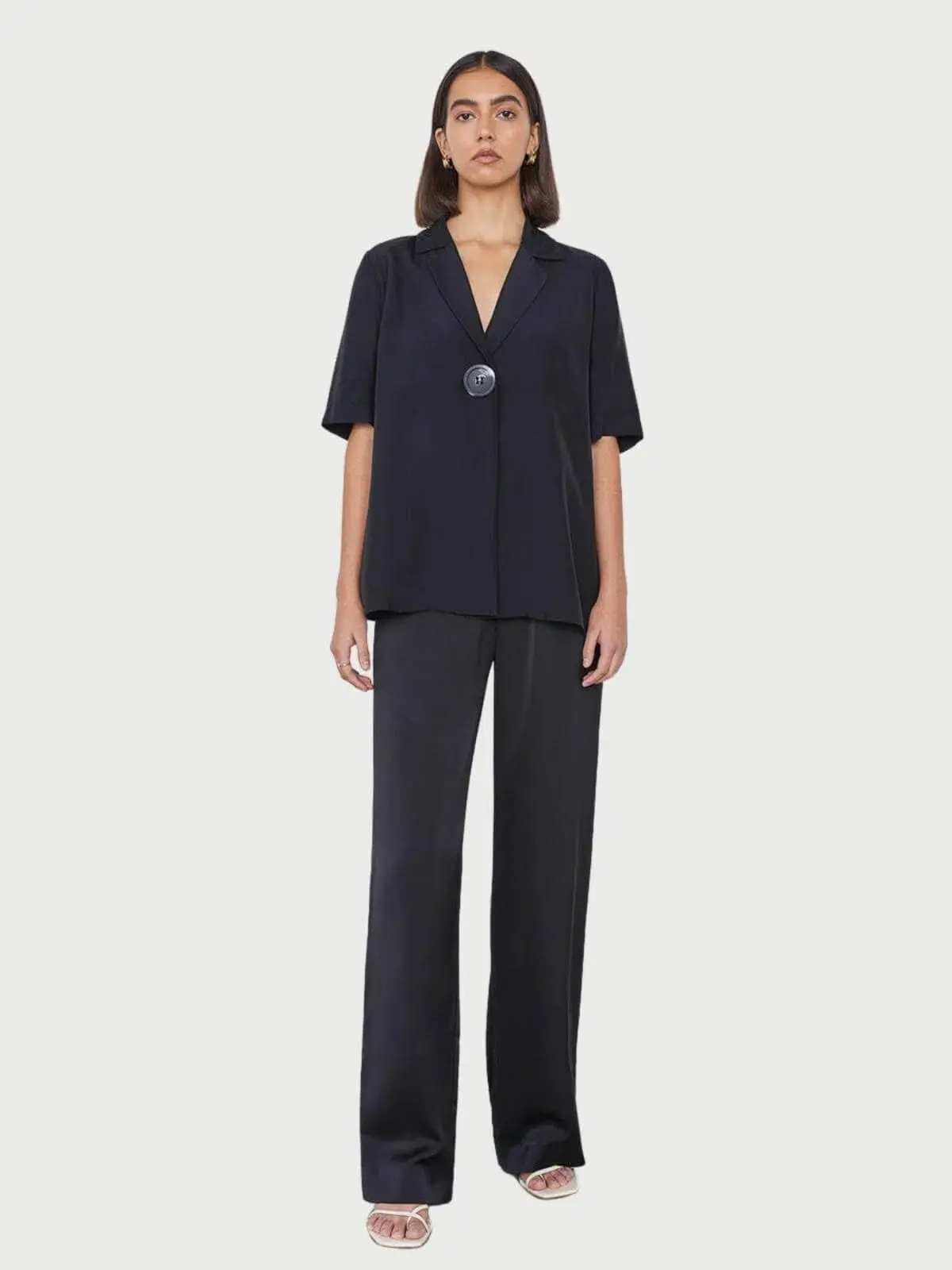 Viktoria & Woods Chorus Shirt & Pilot Pants Set Black Size 0 / Au 6 - Image 1