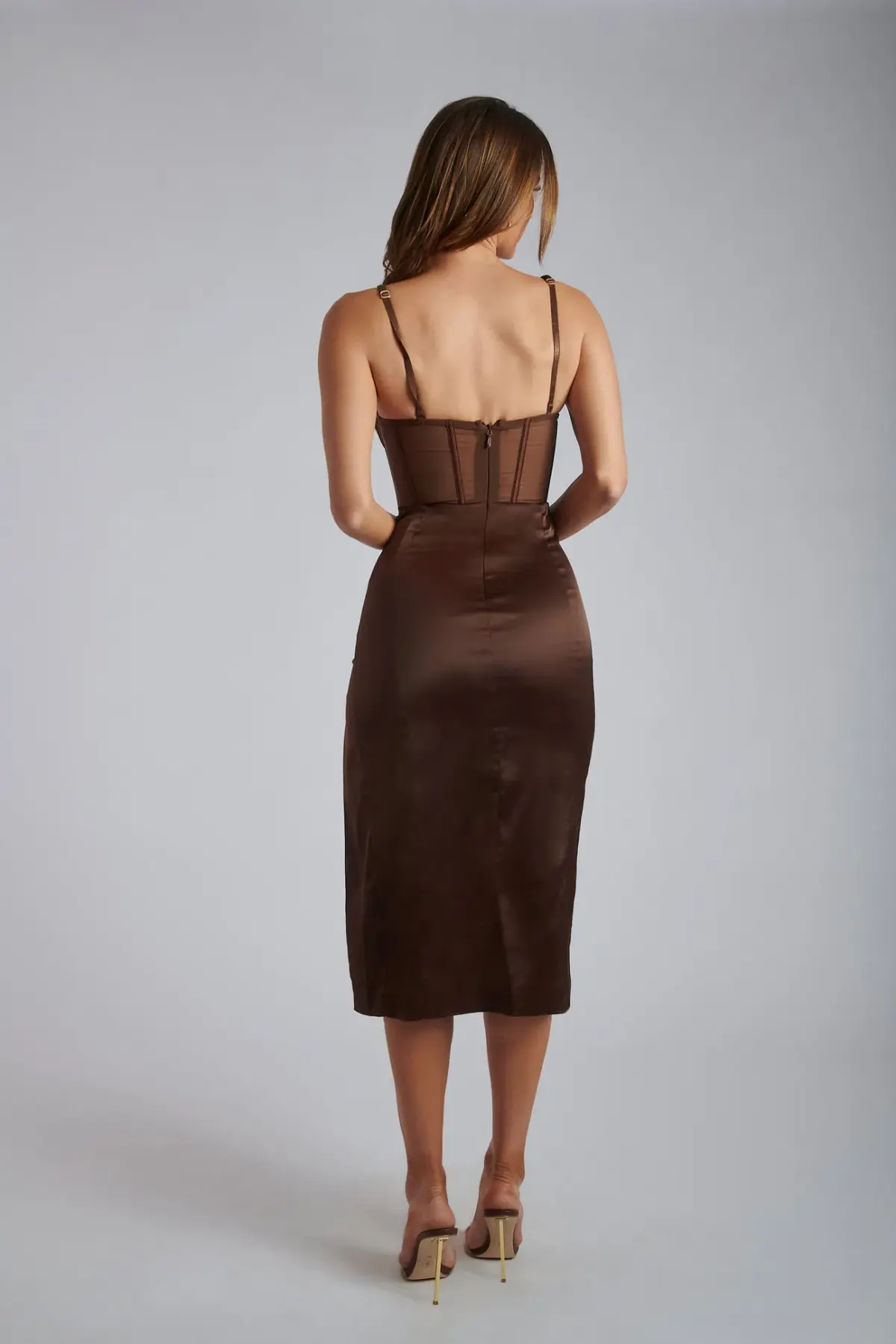 Meshki Talisa Dress Chocolate Size XS/Au 6  - Image 2
