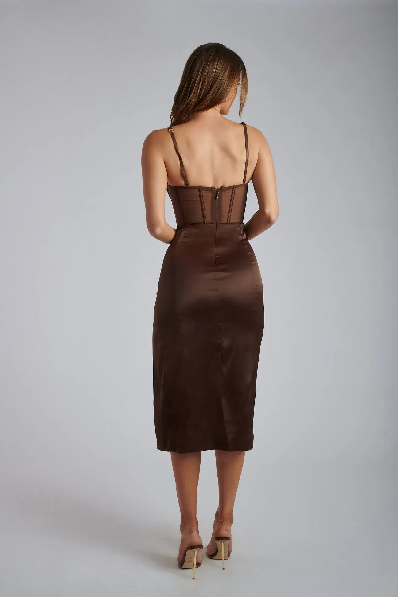 Meshki Talisa Dress Chocolate Size XS/Au 6  - Image 2