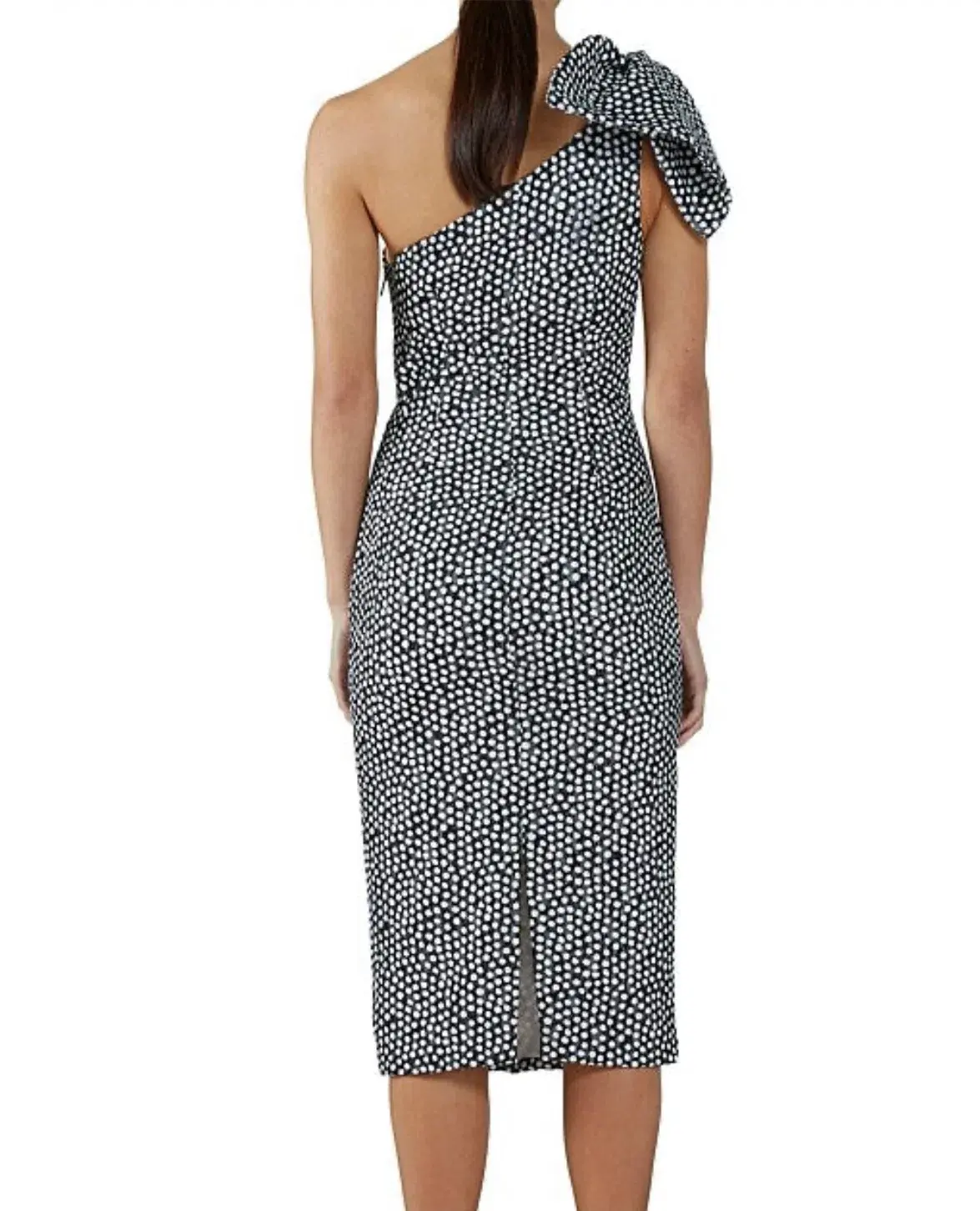 By Johnny Lolita Tie Midi Dress Black/White Size S/Au 8 - Image 2