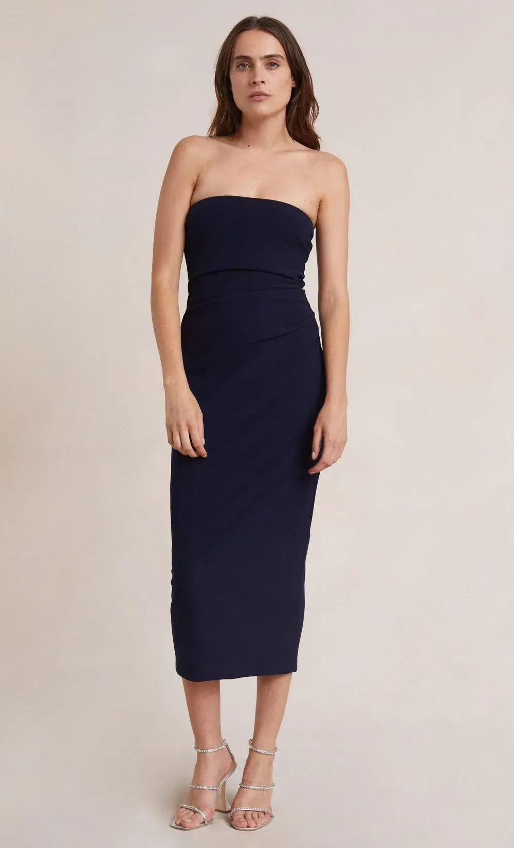 Bec & Bridge Be Mine Strapless Midi Dress Ink Size 10  - Image 1