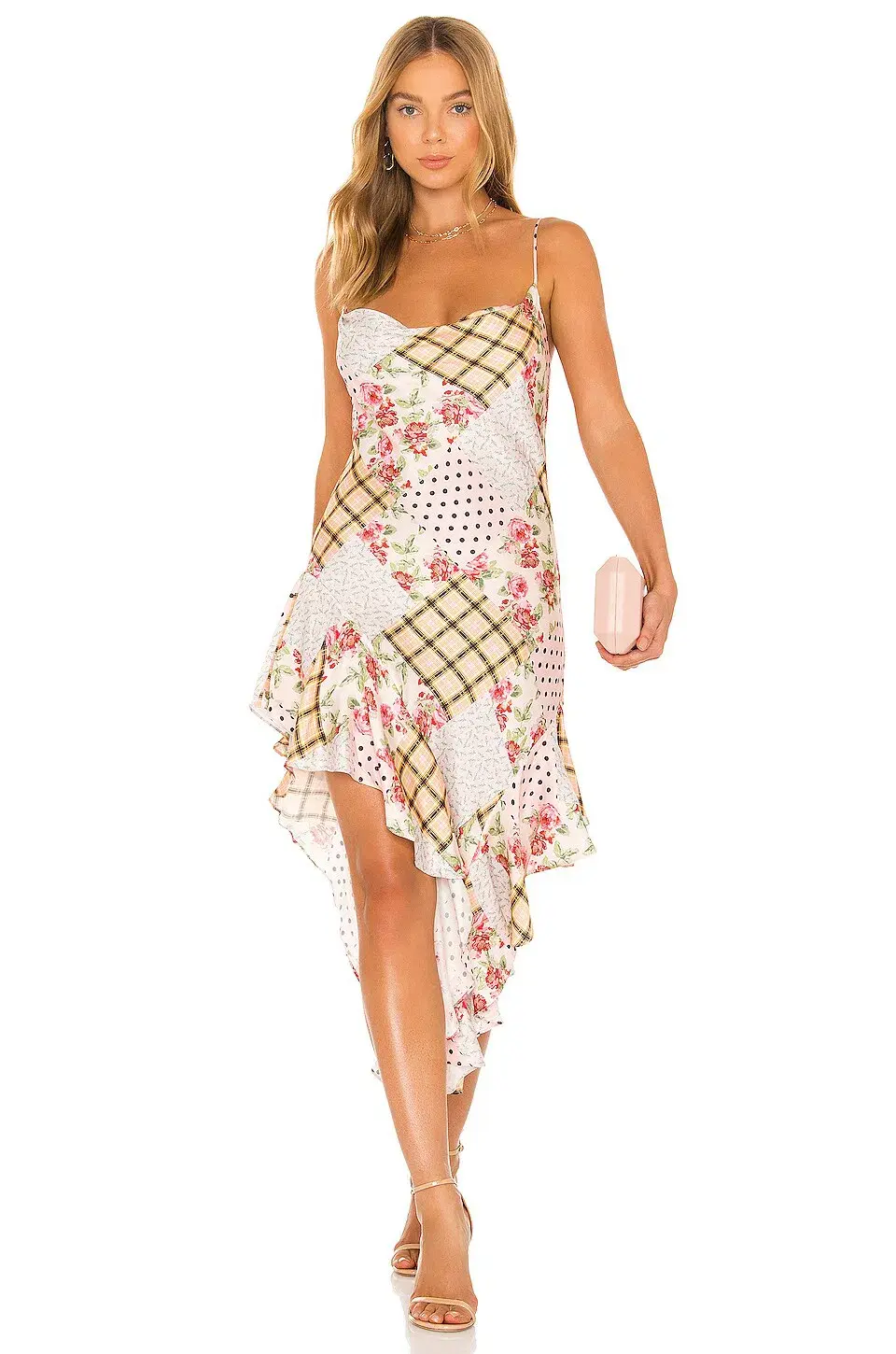 For Love & Lemons Marissa Slip Dress Print Size 8 - Image 1