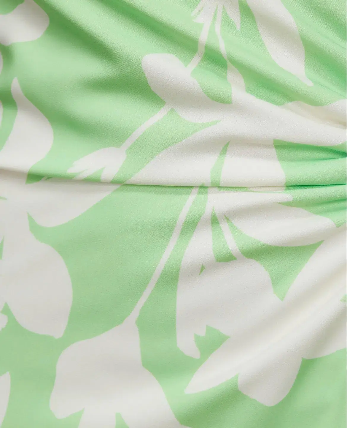 Lover Maldives One Shoulder Dress Green Print Size 10 - Image 5