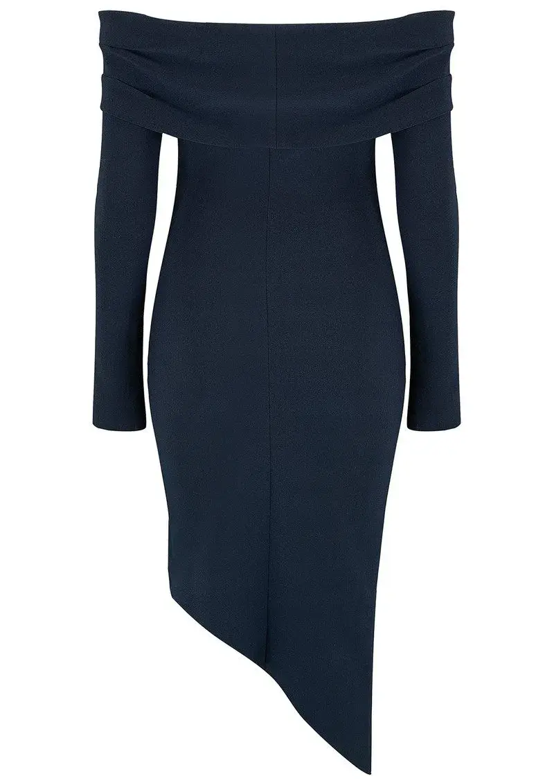 Bec & Bridge Florence Off The Shoulder Dress Blue Size 10 - Image 5