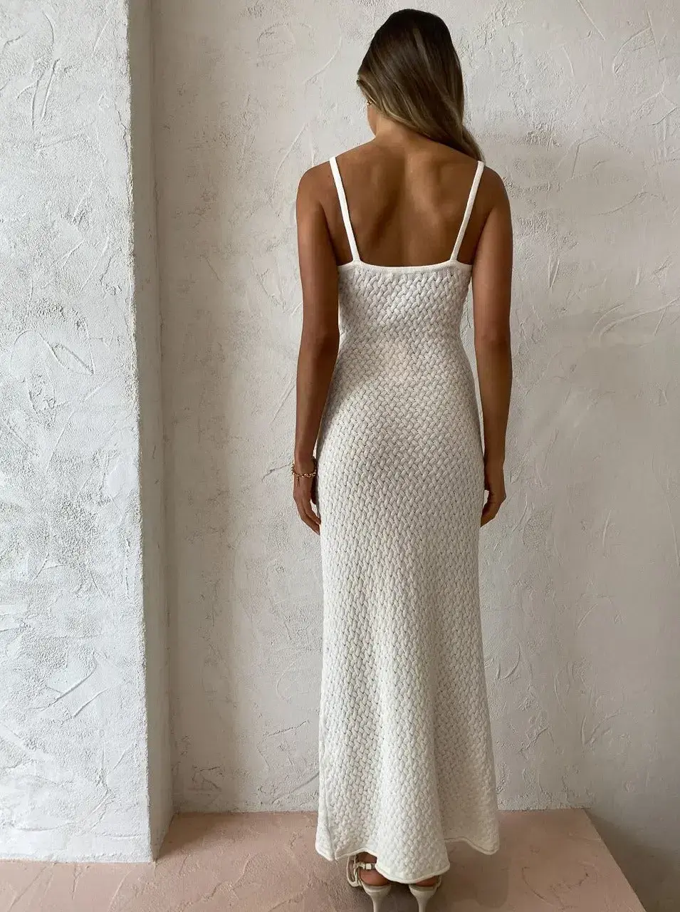 Bec & Bridge Effie Key Knit Dress Ivory Size 10 - Image 4