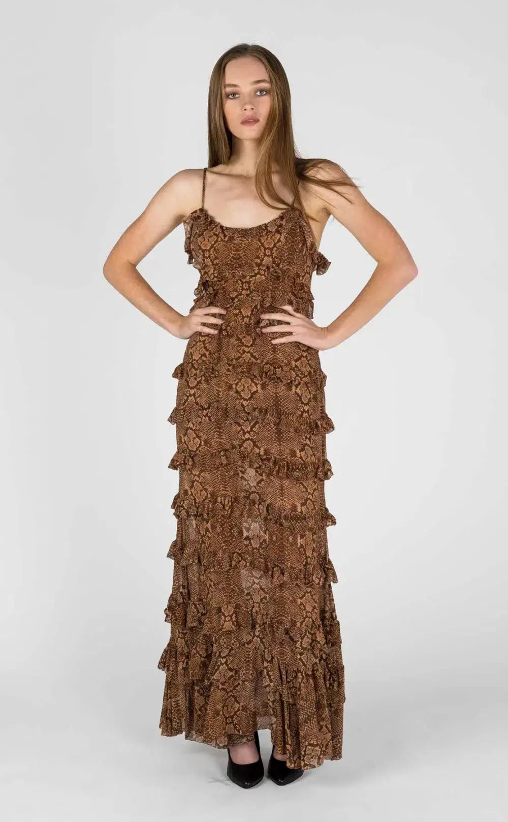 Hansen and Gretel Ophelia Dress Serpent Size 10 - Image 1