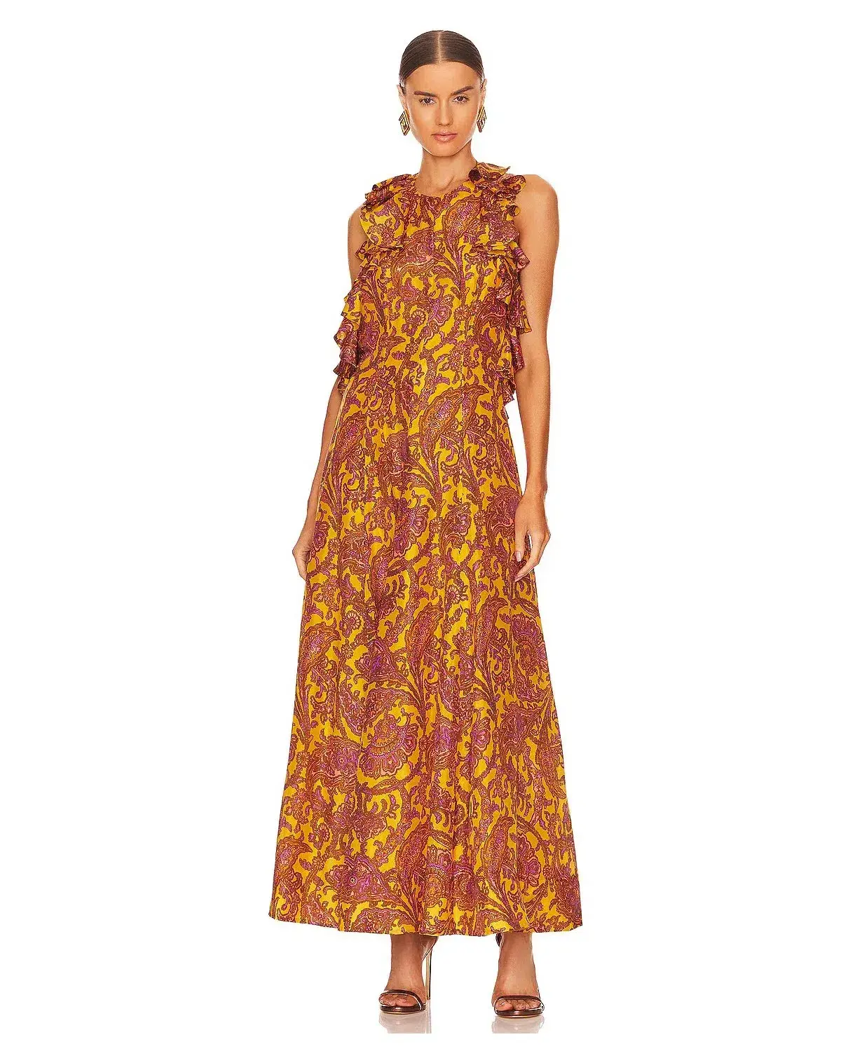 Zimmermann Tiggy Halter Long Dress Print Size 1 / Au 10 - Image 1