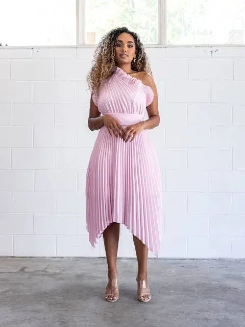 Mossman The Lady Like Midi Dress Pink Size 10 - Image 3