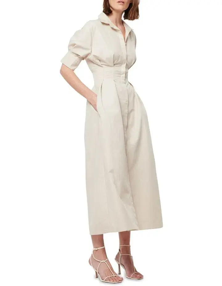 Mossman The Time Off Dress Canvas Beige Size 8  - Image 2