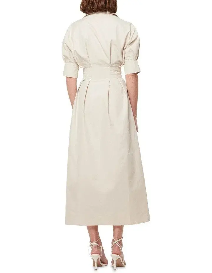 Mossman The Time Off Dress Canvas Beige Size 8  - Image 3