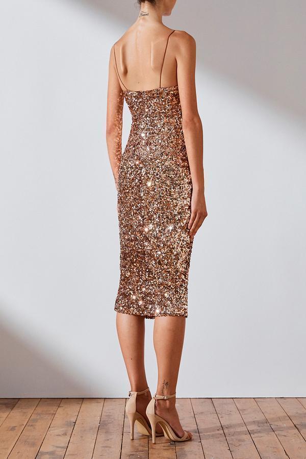 SHONA JOY FAYE COCKTAIL MIDI DRESS sz 10 - Image 4