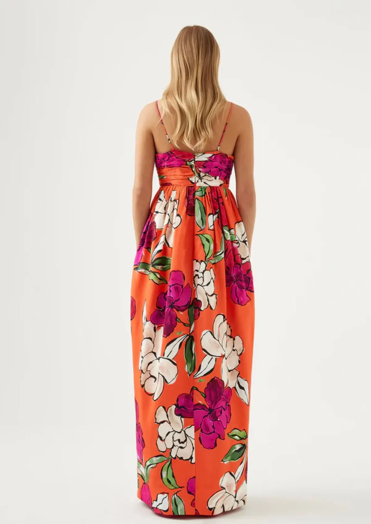 Aje Monument Tulip Maxi Dress Vivid Camellia Size 10 / M - Image 3