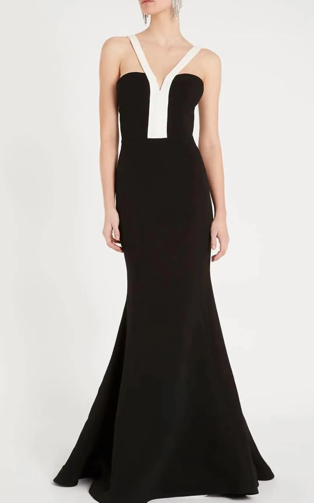 Rebecca Vallance Hepburn Full Length Gown Black Size 12 for rent on The Volte - main image