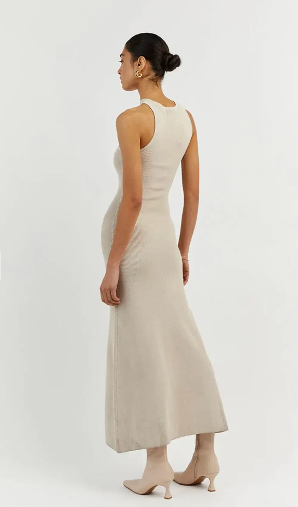 Dissh Adalyn Asym Midi Dress Stone Size 10 / M - Image 2
