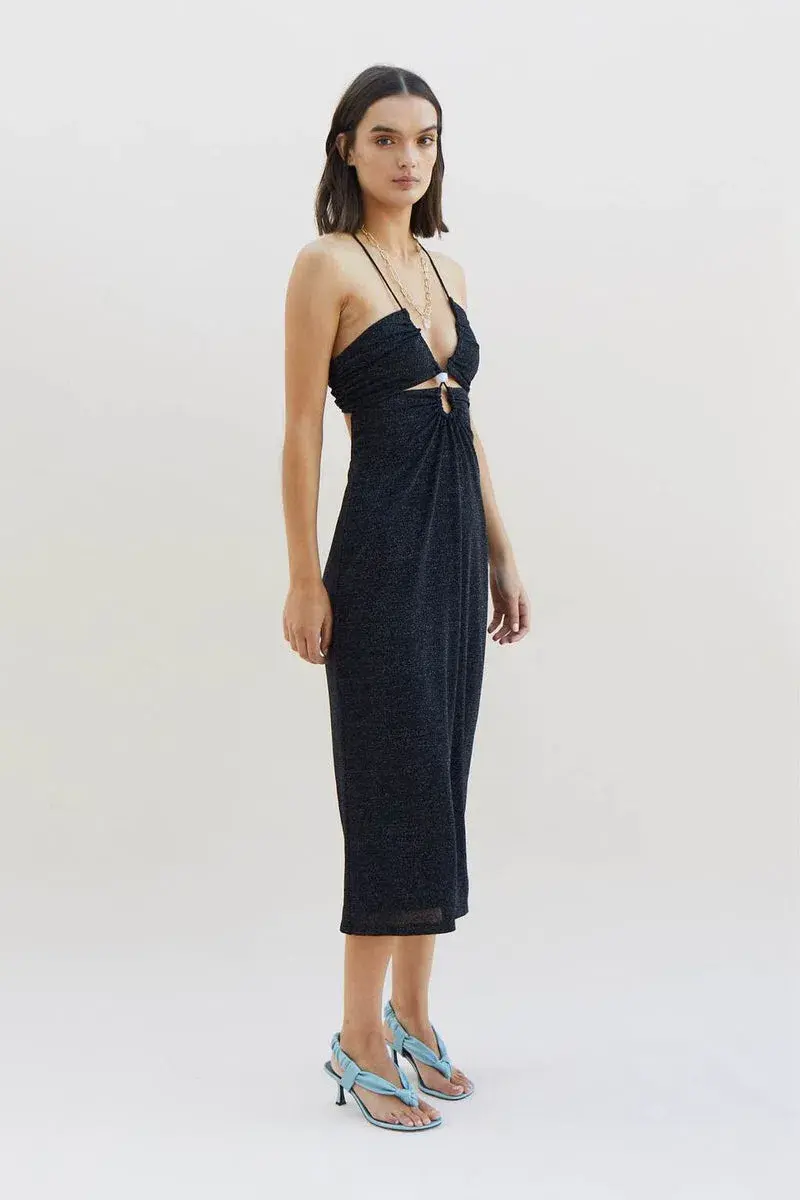 Suboo Asha Splice Slip Dress Black Size XS/Au 6 - Image 2